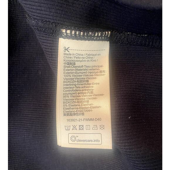 Mens Navy Scotch & Soda Zip up Crewneck Size Medium - Picture 4 of 4